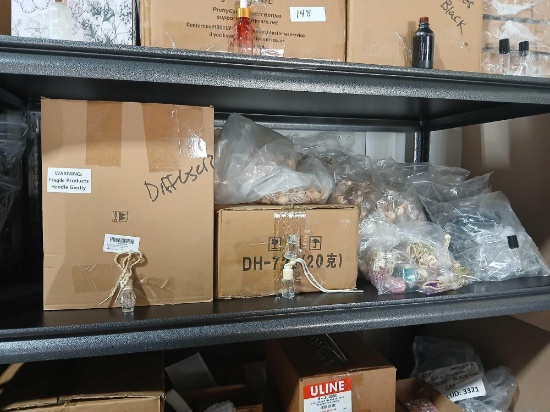 Shelf Lot Glass Diffuser Bottles with Tops