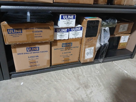 Shelf Lot of Various Size Packaging Zip Lock type Pouches