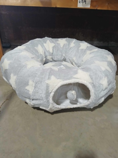 Cat Bed/Play Tunnel. Approximately 32" Diameter