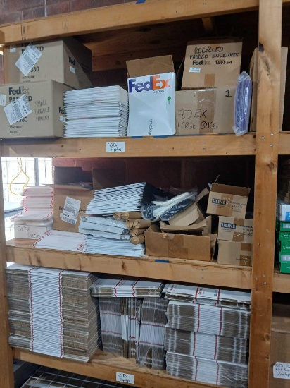 3 Shelf Lot Various FedEx/USPS Shipping Materials