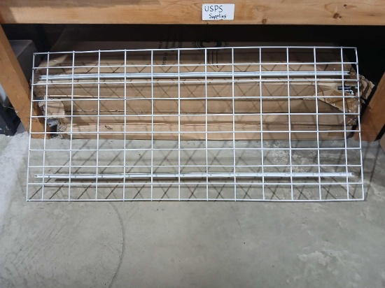 Lot of 17pcs Wire Decking. Each Piece Is 49"L x 22.5" w