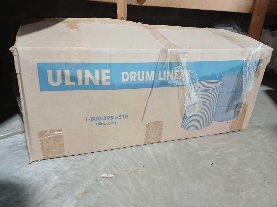 Partial Box Uline 15Mil 22.5x33.75 55gal Drum Liners