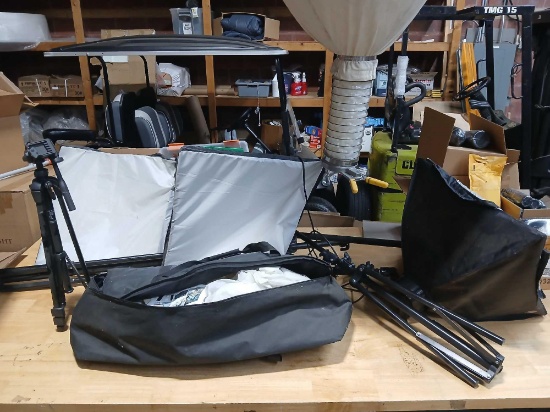 Lot of Photo Lighting and Back Ground Stand.