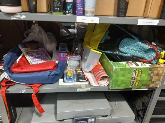 Shelf Lot of Various Children's Toys. See Photos