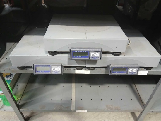 Lot of 3 Mettler Toledo 150Lb Max Postage Scales. No Power Supplies