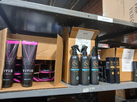 Shelf Lot of Norvell Sunless Tanning Products. See Photos