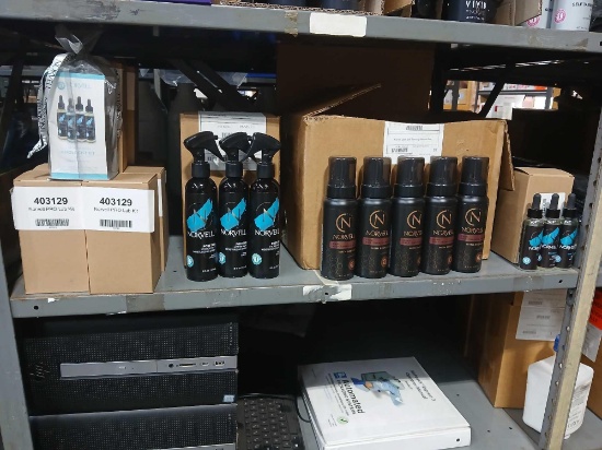 Shelf Lot of Norvell Sunless Tanning Products. See Photos