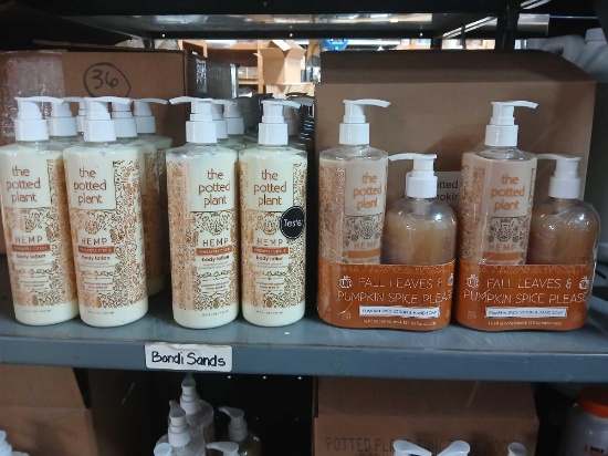 Lot of The Potted Plant Body Lotion & Combo Body Lotion and Hand Soap