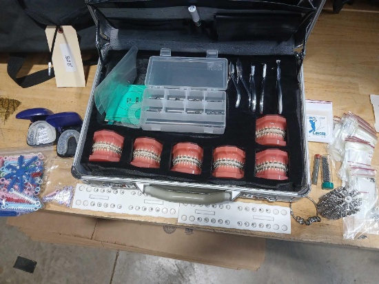 Orthodontist Sales Sample Kit. Total Weight of Silver Unknown