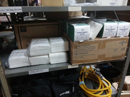 Lot of Gauze Sponges & Dry Wipes.