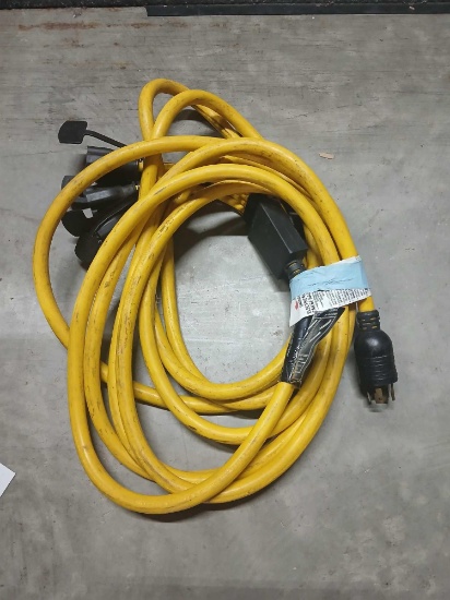 Briggs & Stratton 25ft 30amp Generator Adapter PigTail Extention Cord