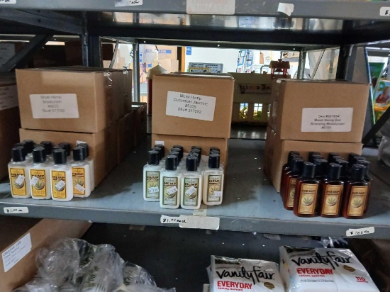 Shelf Lot of Moist Hemp Moisturizer Lotion.