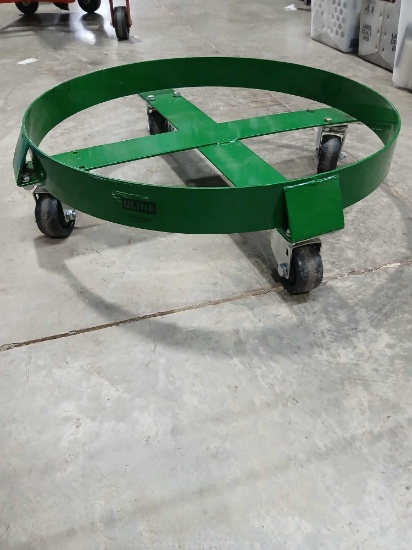 Uline 55gal Drum 4- Wheel Dolly