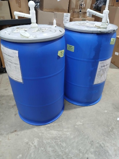 Lot of 2 Partial 55gal Drums of Mousse