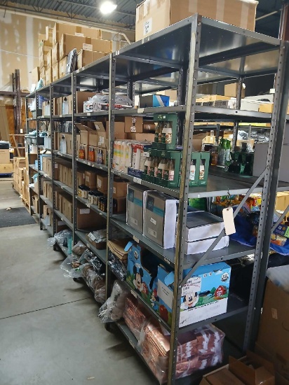 15ft 1"24"84"h Metal Shelving Unit.
