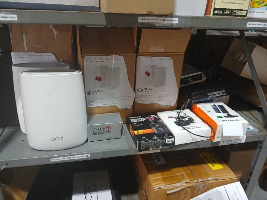 Shelf Lot of Various Electronics See Photos