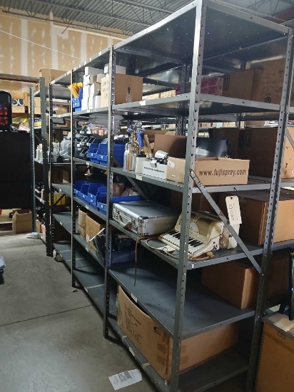 Lot of 2 Metal Shelf Units. See Description