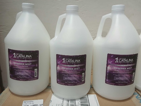 Lot of 3 New 1gal Catalina Shimmer Mist for Hair and Body Unscented