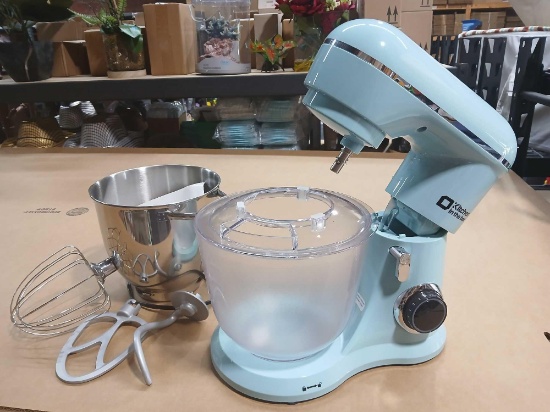 Kitchen in the Box Countertop Mixer with 2 Bowels and 3 Mixing Attachments