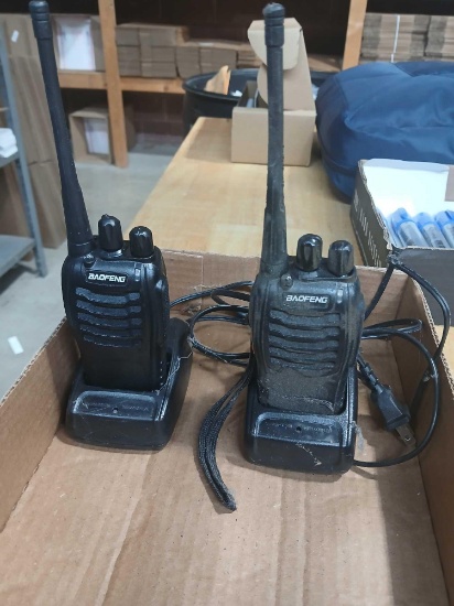 Lot of 2 Baofeng Walki Talkie Radios with Chargers