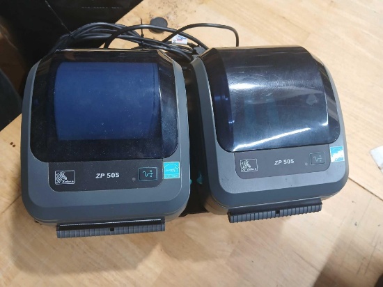 Lot of 2 Zebra Shipping Lable Printers. 6x4 Standard Labels