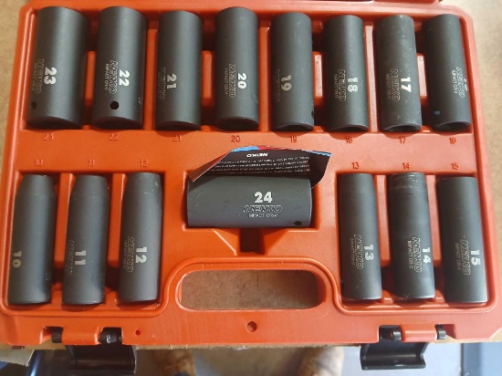 Neiko Metric 1/2" Drive Impact Socket Set.