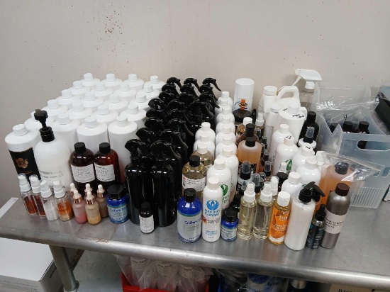 Lot of Various Bottles of Fragrances and Bases. some Unknown