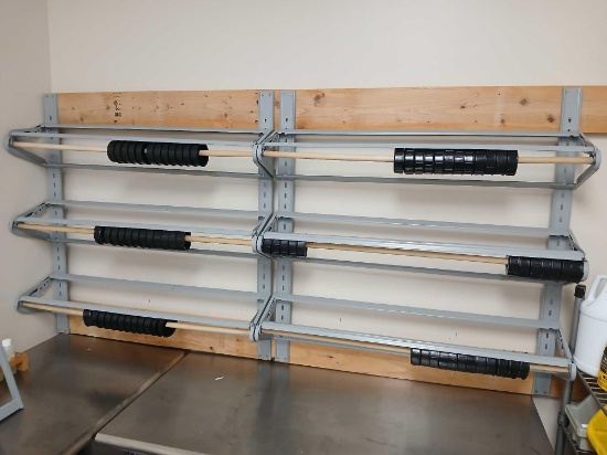 Wall Mounted Labling Rack. 36"w Sections