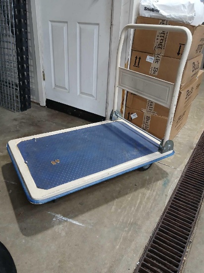 Uline 36x24" Platform Cart with Fold Down Handle.