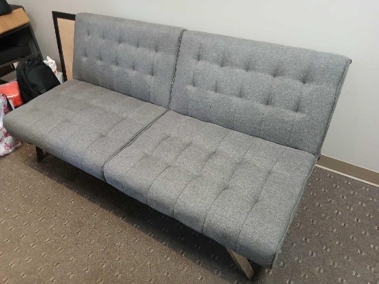 Futon Couch. Gray in Color.