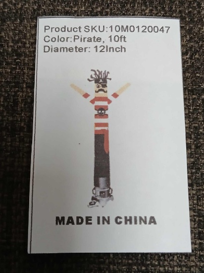 10ft Pirate Themed Inflatable Tube Man