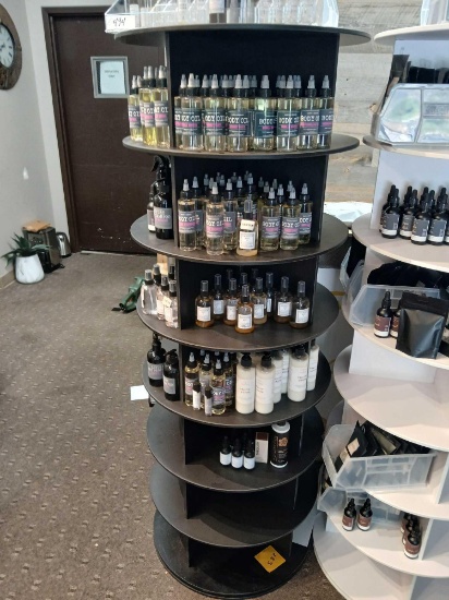Black Round Turn Table Displat Shelf