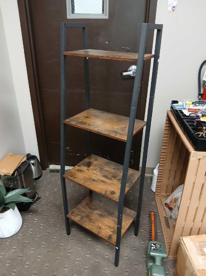 17x12x60"h 4 Shelf Ladder Shelf Unit