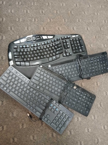 Lot of 4 Computer Keyboards