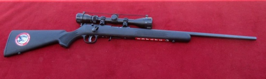 Savage Model 93R17 17HMR Cal Only. Bolt Action Rifle w/Scope