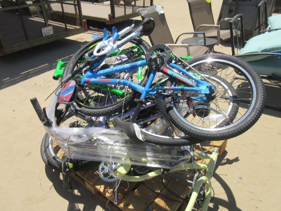 Pallet of bikes