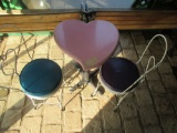 Heart Table w/ 3 Chairs