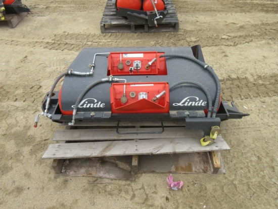 Dual Linde Forklift Propane Tank