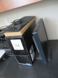 Monitor, Tower, Keyboard