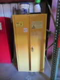 Safety Storage Cabinet w/Contents- Yellow