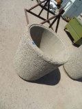 Cement Trash Can