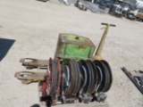 Oil Grease Reels, Dolly, Green Tank