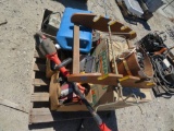 Rack, Weed Eater, Gas Can, Radio, Hoses, Misc