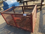Red Forklift Cage