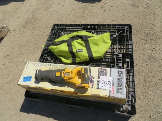 Dewalt Brushless 60 v chain saw, (No battery ) combo Ryobi Drill set 2 batteries, 1 charger