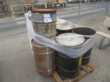 Pallet of Misc ss, Plastic & Metal Barrels