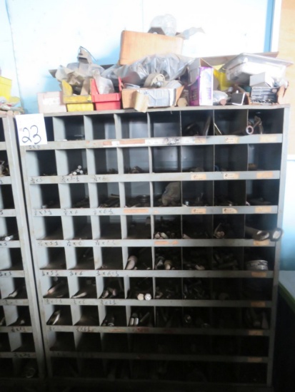 1 section bolt cabinet w contents