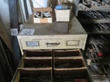 Metal cabinet, 12 drawers lathe & mill parts