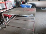 Rolling shop table
