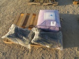 Purple Comforter, (2) Camo Backpacks